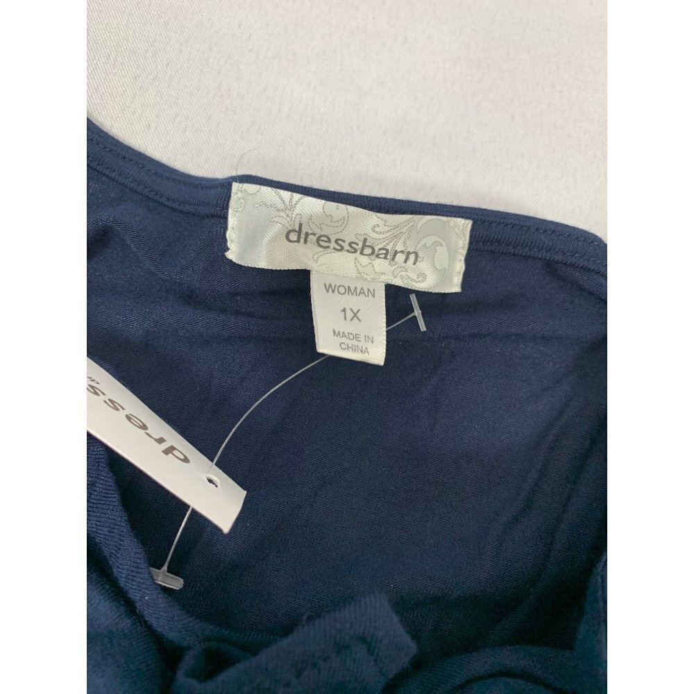 Dressbarn Women's Navy Blue Blouse - Picture 3 of 6
